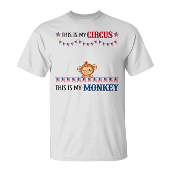 Personalized Patriotic Circus Monkeys Mom Dad T Shirt - Thegiftio UK