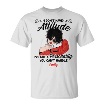 Personalized Personality You Can't Handle T Shirt - Thegiftio UK