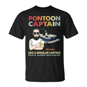 Personalized PonToon Captain T Shirt - Thegiftio UK