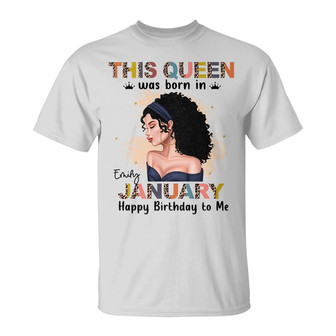 Personalized Queen Girl Happy Birthday T Shirt - Thegiftio UK