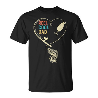 Personalized Reel Cool Fishing Dad Grandpa T Shirt - Thegiftio UK