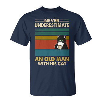 Personalized Shirt for Cat Lovers and Old Men - Thegiftio UK