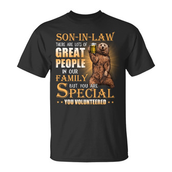 Personalized Son-in-Law Bear T Shirt - Thegiftio UK