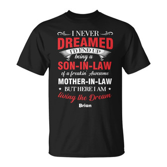 Personalized Son-in-law Mother-in-law T Shirt - Thegiftio UK