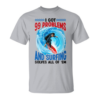 Personalized Surfing White T Shirt - Thegiftio UK