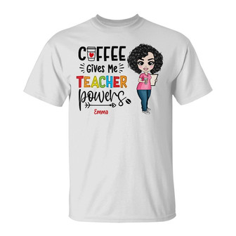 Personalized Teacher Back To School Coffee T Shirt - Thegiftio UK