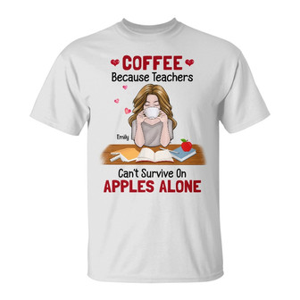Personalized Teacher Coffee T Shirt - Thegiftio UK