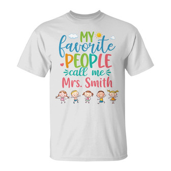 Personalized Teacher Favorite People T Shirt - Thegiftio UK
