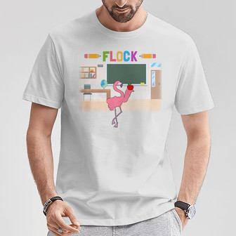 Personalized Teacher Flamingo T Shirt - Thegiftio UK