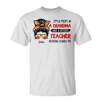 Personalized Teacher Mom Grandma T Shirt - Thegiftio UK