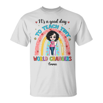 Personalized Teacher Rainbow Back To School T Shirt - Thegiftio UK