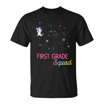 Personalized Teacher Squad Besties Unicorn T Shirt - Thegiftio UK