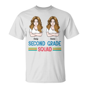 Personalized Teacher Squad T Shirt - Thegiftio UK