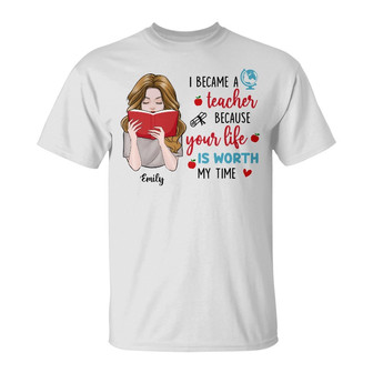 Personalized Teacher T Shirt - Thegiftio UK