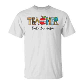 Personalized Teacher T Shirt - Thegiftio UK