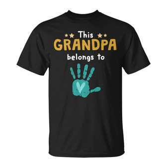 Personalized This Dad Grandpa Belongs To T Shirt - Thegiftio UK