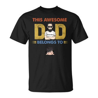 Personalized This Dad Grandpa T Shirt - Thegiftio UK