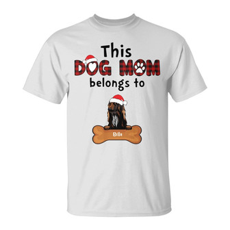 Personalized This Dog Mom Belongs To T Shirt - Thegiftio UK