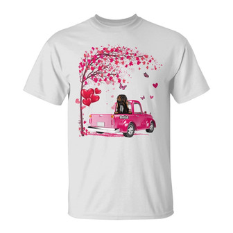 Personalized Valentine Truck Dog T Shirt - Thegiftio UK