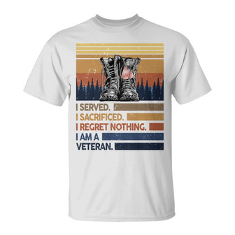 Personalized Veteran White T Shirt - Thegiftio UK