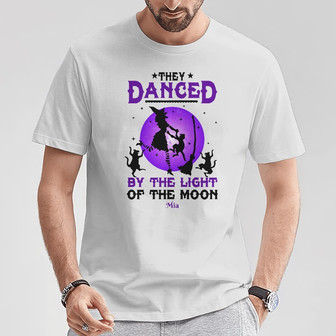 Personalized Witch Cat Fall Halloween T Shirt - Thegiftio UK