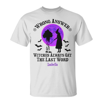 Personalized Witch Fall Halloween T Shirt - Thegiftio UK