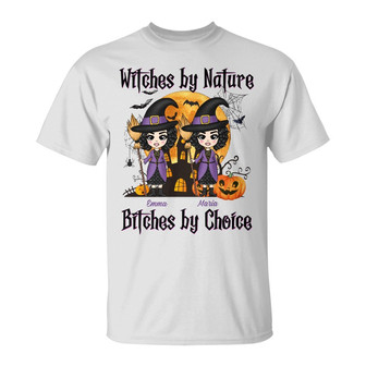 Personalized Witch Fall Halloween T Shirt - Thegiftio UK