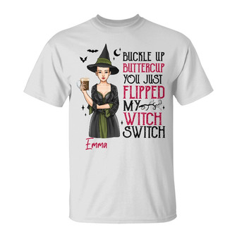 Personalized Witch Fall Halloween T Shirt - Thegiftio UK