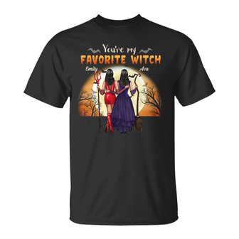 Personalized Witch Friends Fall Halloween T Shirt - Thegiftio UK