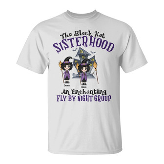 Personalized Witches Friends Fall Halloween T Shirt - Thegiftio UK