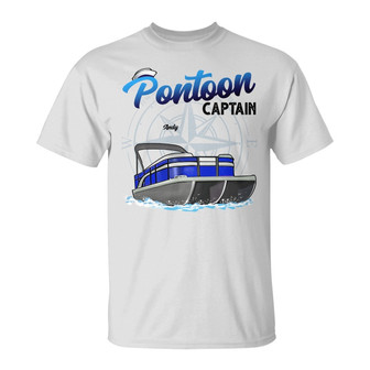 Pontoon Captain Custom T-Shirt - Birthday Gift for Travelers - Thegiftio UK