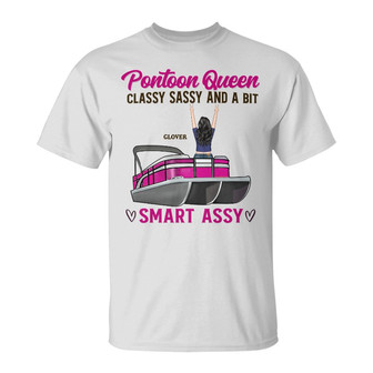Pontoon Queen Classy Smart Custom T-Shirt - Gift for Lovers - Thegiftio UK
