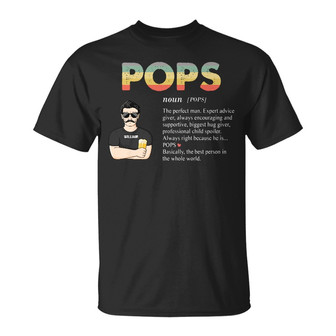 Pops The Best Person Personalized T-Shirt - Birthday Gift - Thegiftio UK