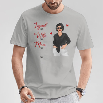 Posing Grandma The Legend Custom T-Shirt - Gift for Grandma - Thegiftio UK