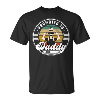Promoted To Daddy Custom T-Shirt - Gift for New Dads - Thegiftio UK