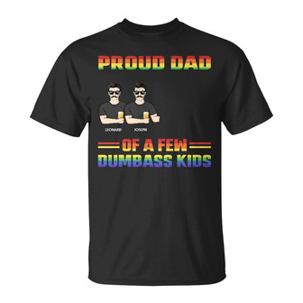 Proud Dad Of A Few Custom T-Shirt - Gift for Fathers - Thegiftio UK