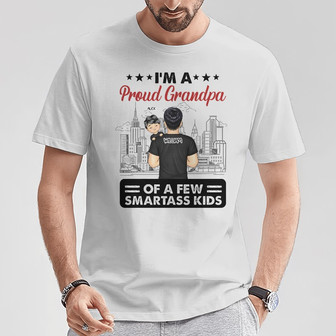 Proud Grandpa Of A Few Custom T-Shirt - Gift for Grandpa - Thegiftio UK