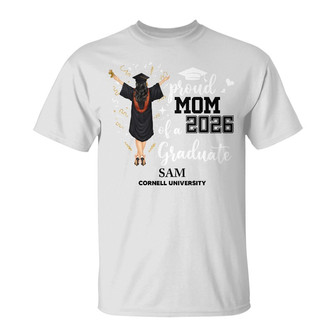 Proud Mom Dad Of A Class Graduate Personalized T-Shirt - Thegiftio UK