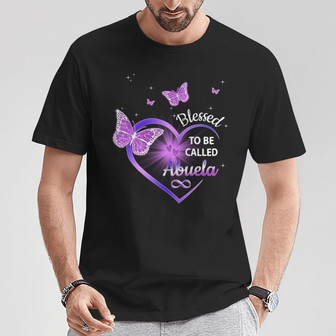 Purple Heart Butterflies Custom T-Shirt - Gift for Family - Thegiftio UK