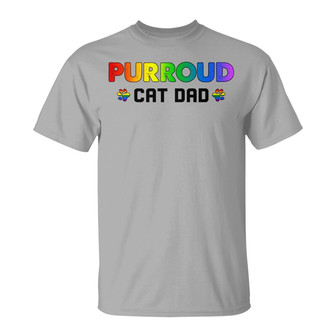 Purroud Cat Dad Custom T-Shirt - Gift for Cat Dads - Thegiftio UK
