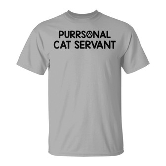 Purrsonal Cat Servant Custom T-Shirt - Gift for Cat Lovers - Thegiftio UK