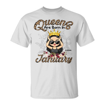 Queens Are Born In August Custom T-Shirt - Gift For Women - Thegiftio UK