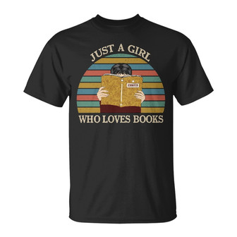 Reading Girl Who Loves Books Custom T-Shirt - Thegiftio UK