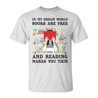 Reading Makes You Thin Custom Hoodie - Gift for Book Lovers - Thegiftio UK