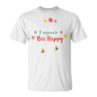 Reasons To Bee Happy Personalized T-Shirt - Gift for Mom - Thegiftio UK