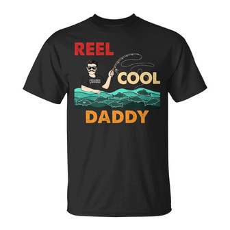 Reel Cool Grandpa Personalized T-Shirt - Gift for Father - Thegiftio UK