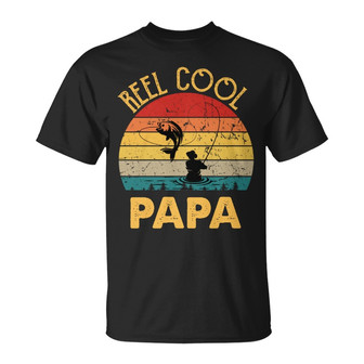 Reel Cool Papa Personalized T-Shirt - Father's Day Gift - Thegiftio UK