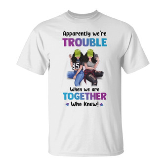 Selfie Besties Trouble Together Custom T-Shirt - Family Gift - Thegiftio UK