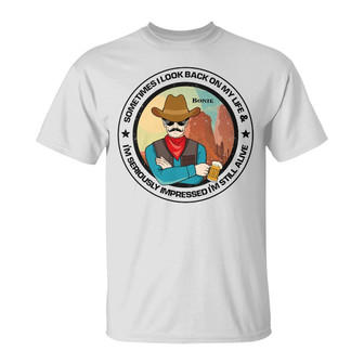 Seriously Impressed Cowboy Cowgirl Custom T-Shirt - Gift - Thegiftio UK