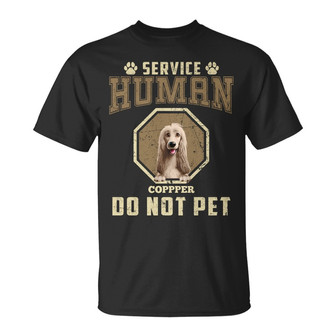 Service Human Do Not Pet 3D Effect Dog Custom T-Shirt - Thegiftio UK